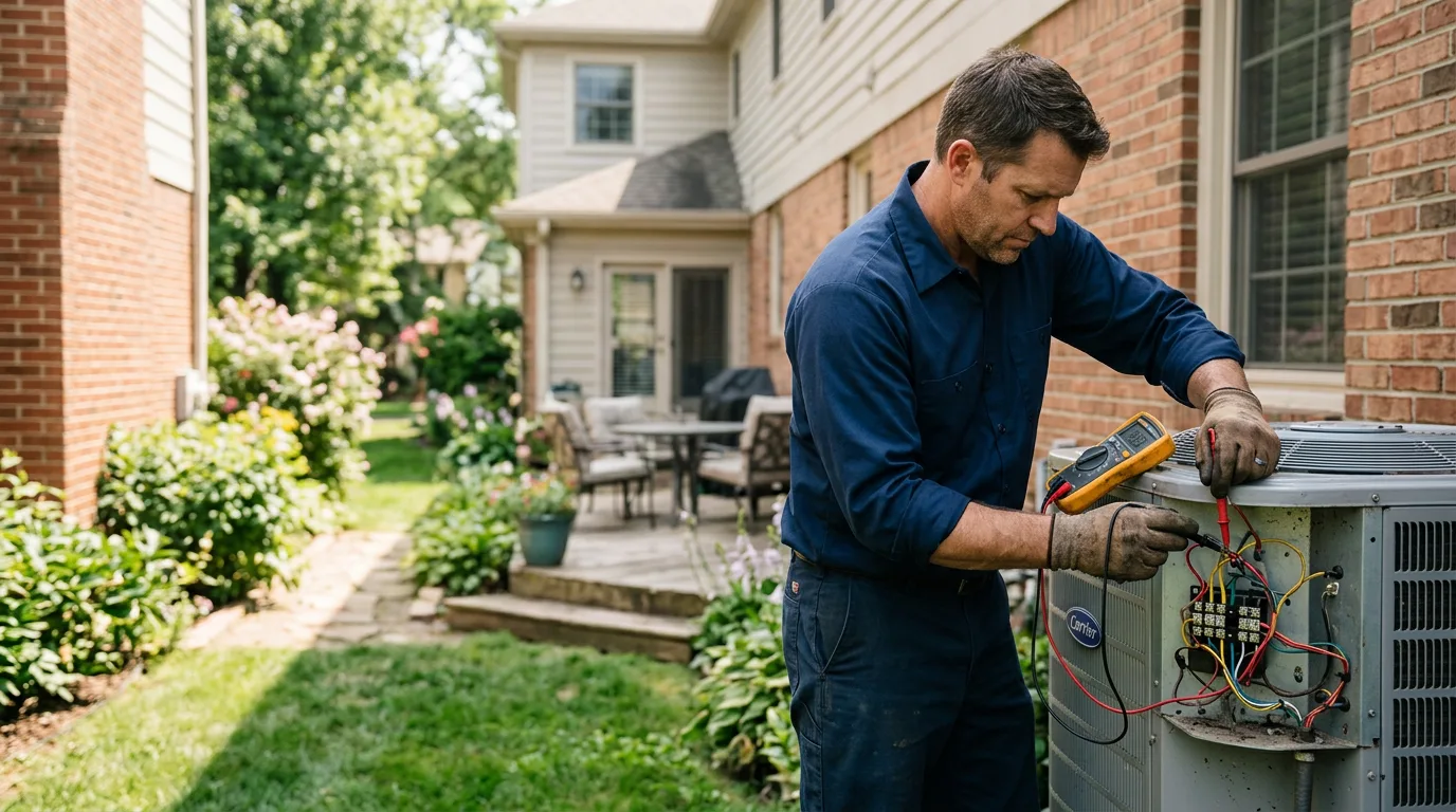 HVAC technician working near Sikeston, MO